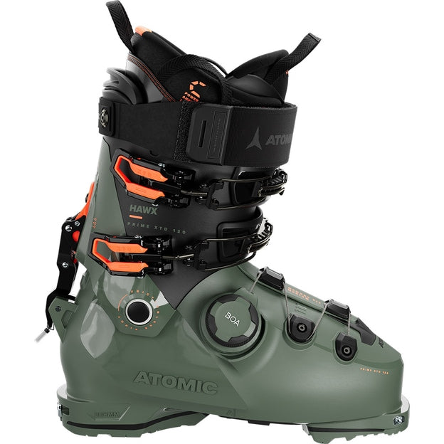 Atomic Hawx Prime XTD 120 BOA GW Ski Boots Army Green / Orange Men