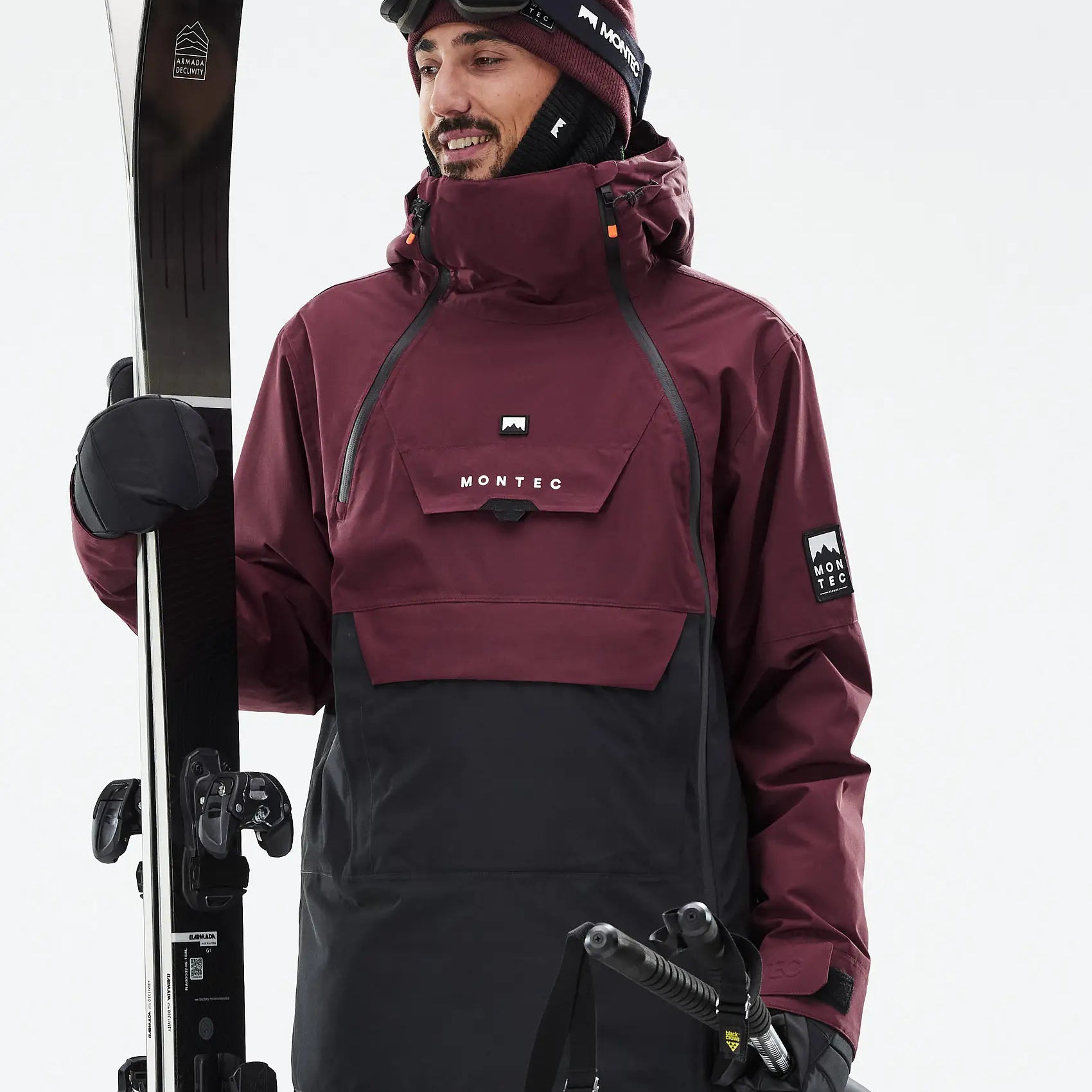 Doom Ski Jacket Men - Burgundy/Black