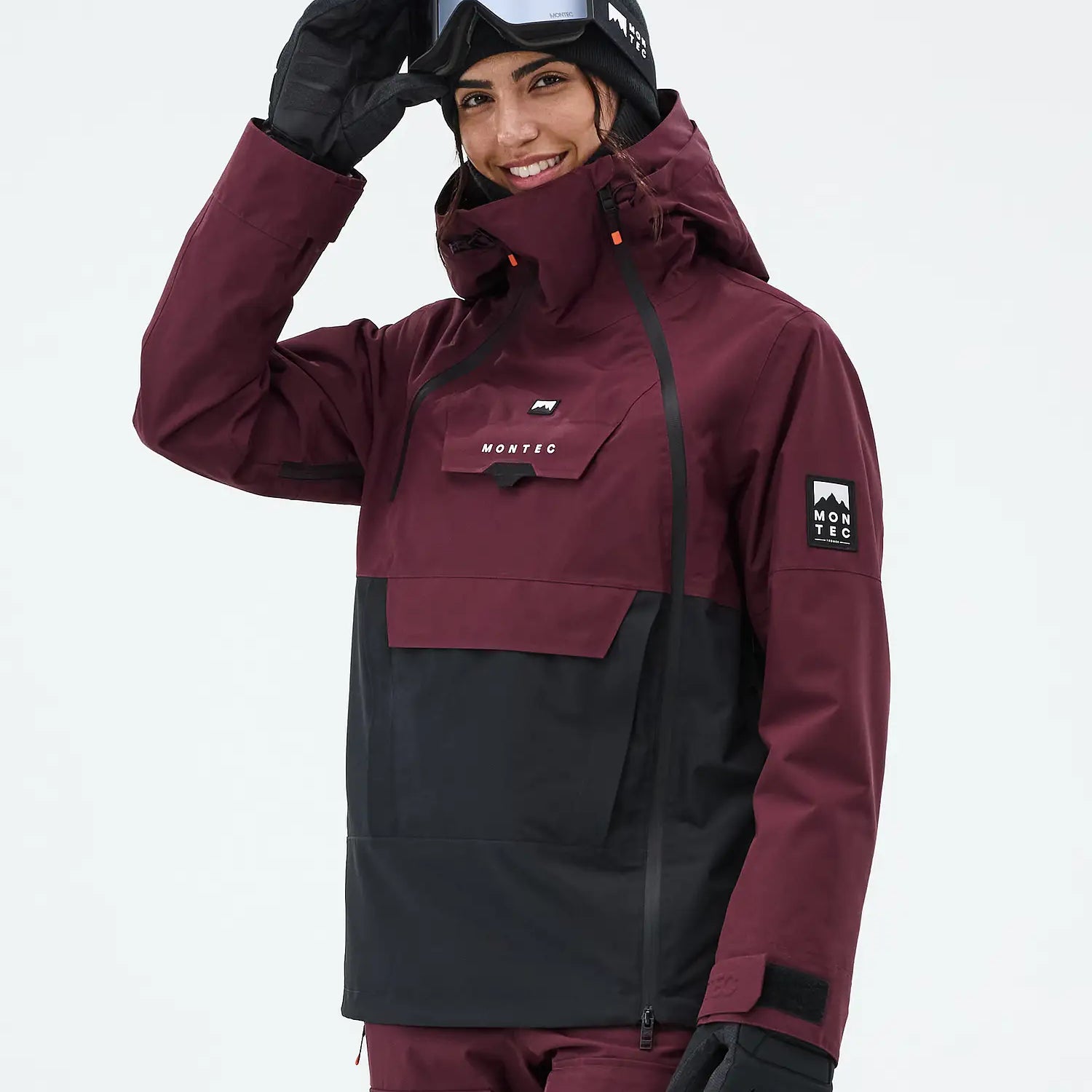 Doom W Ski Jacket Women Burgundy/Black