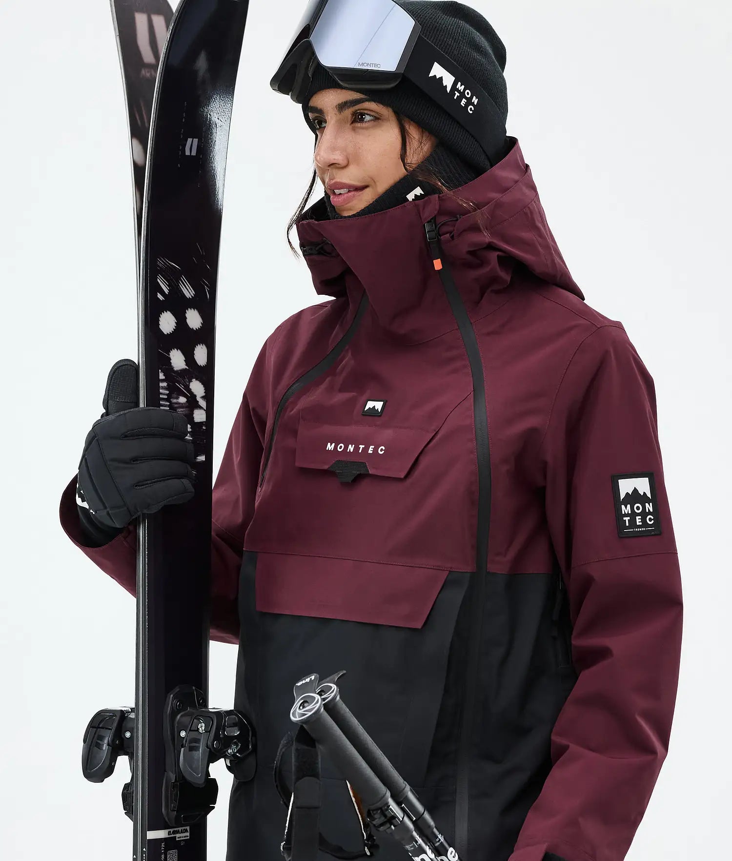 Doom W Ski Jacket Women Burgundy/Black