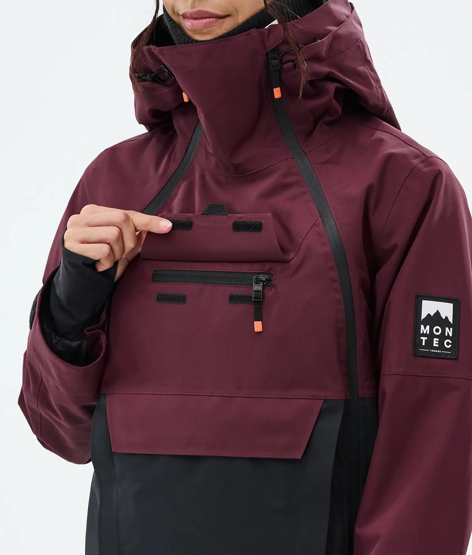 Doom W Ski Jacket Women Burgundy/Black