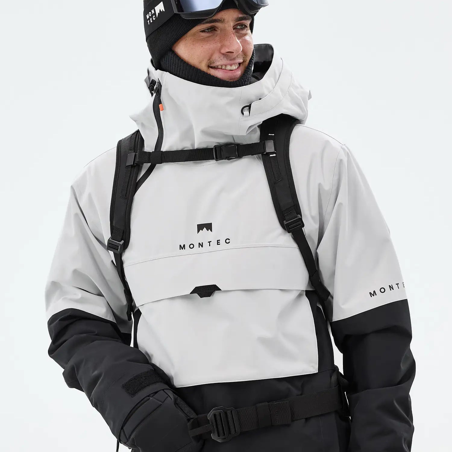 Dune Ski Jacket Men Light Grey/Black