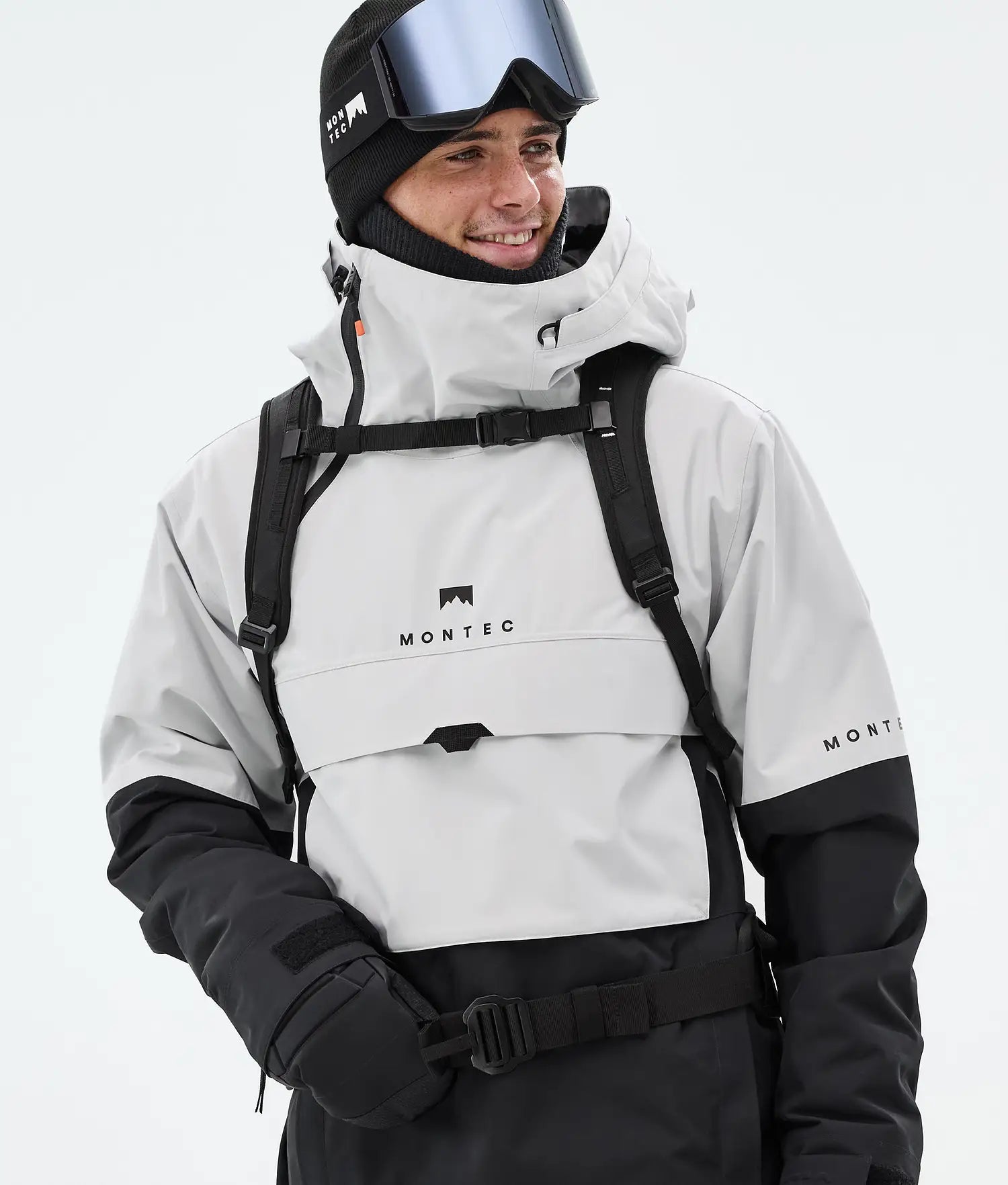 Dune Ski Jacket Men Light Grey/Black