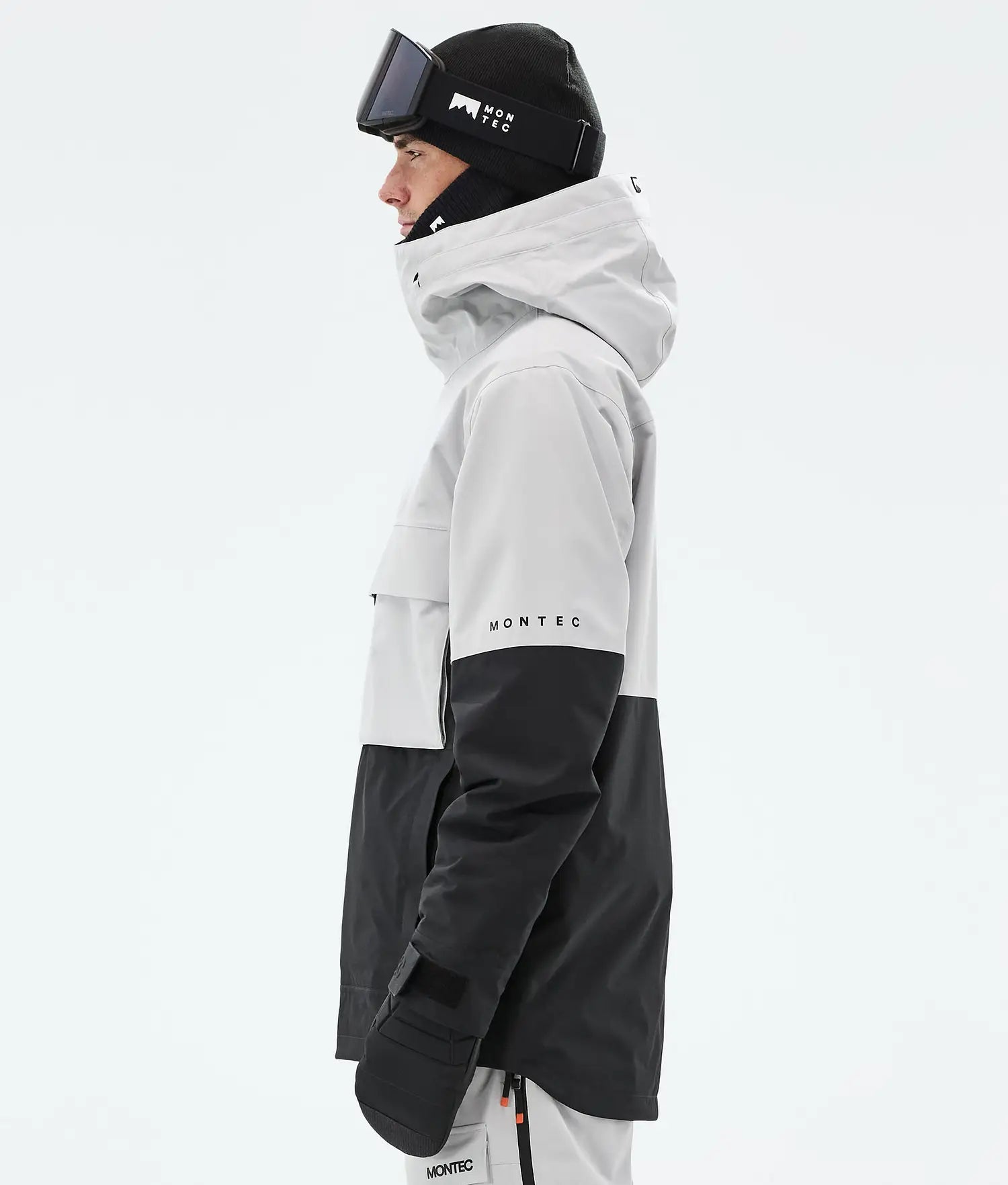 Dune Ski Jacket Men Light Grey/Black