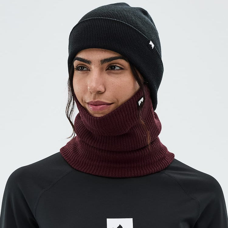 Classic Knitted Facemask Burgundy