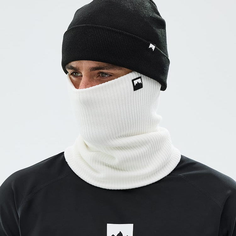 Classic Knitted Facemask Old White