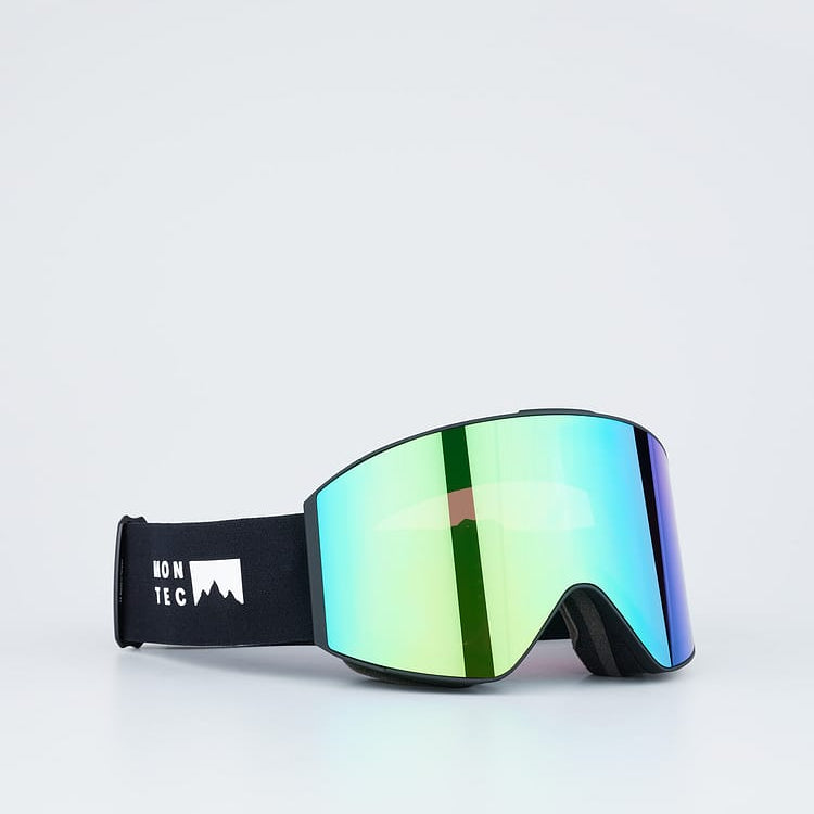 Ski Goggles Black W/Black Tourmaline Green Mirror