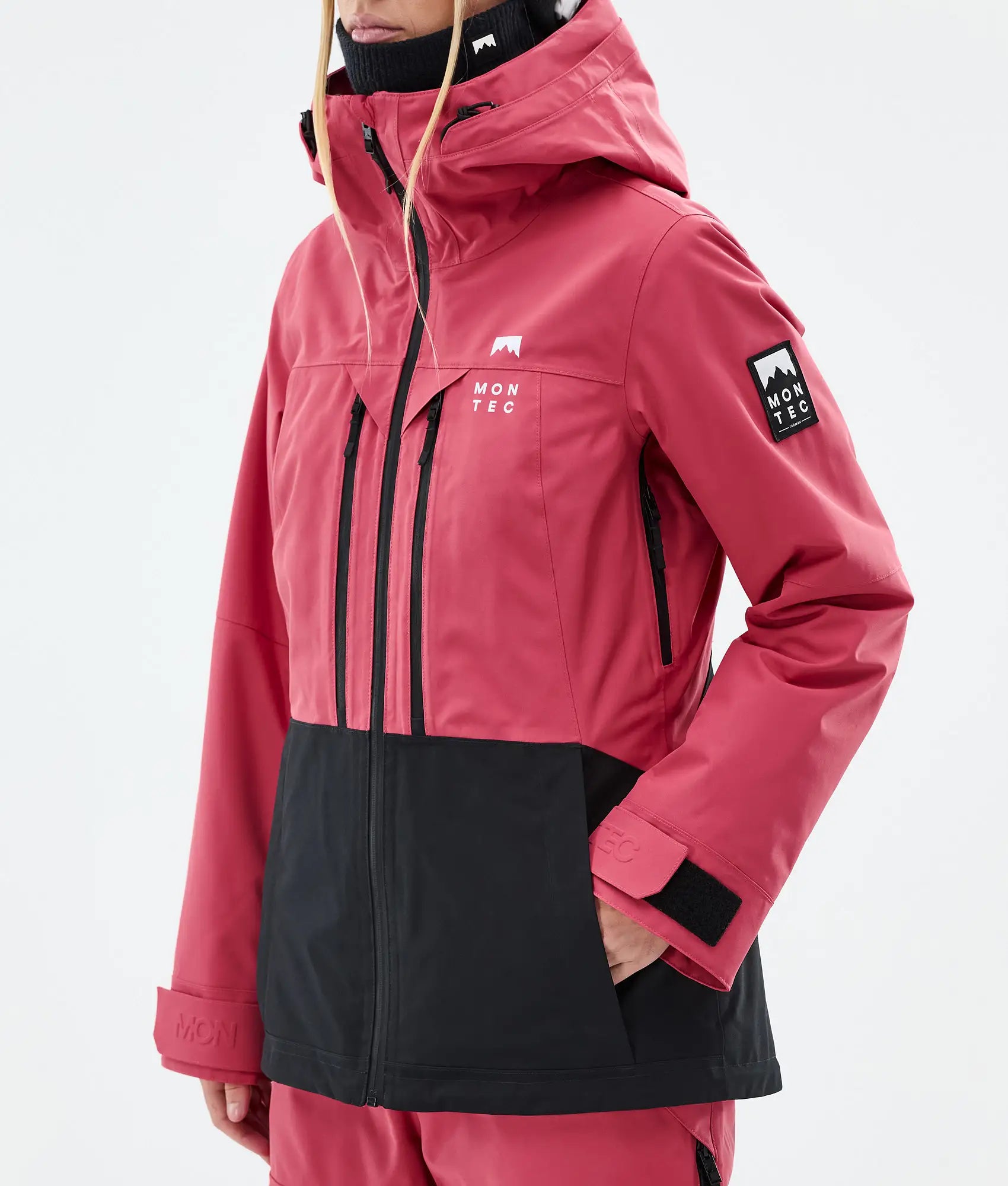 Moss W Ski Jacket Women - Light Red/Black
