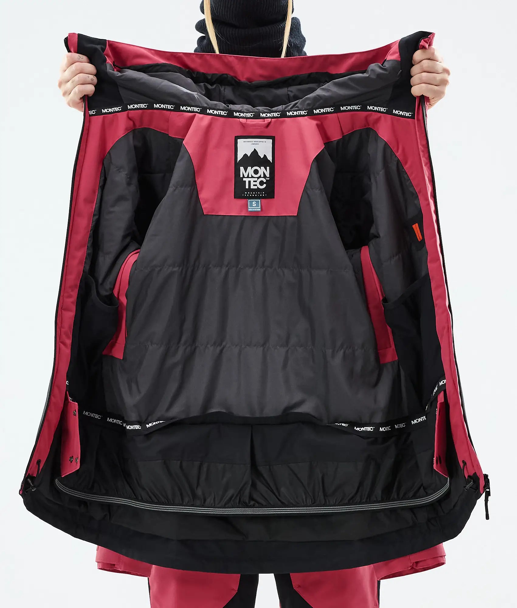 Moss W Ski Jacket Women - Light Red/Black