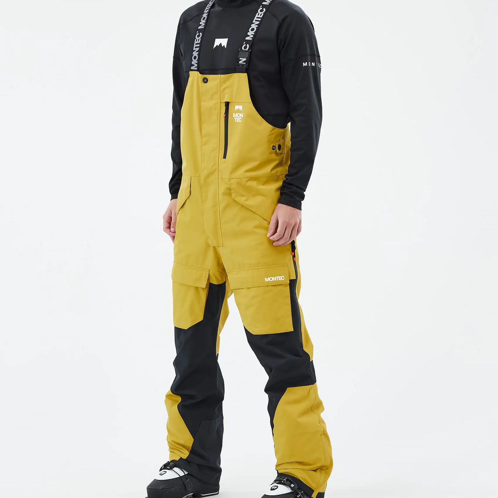 Fawk Ski Pants Men - Yellow/Black