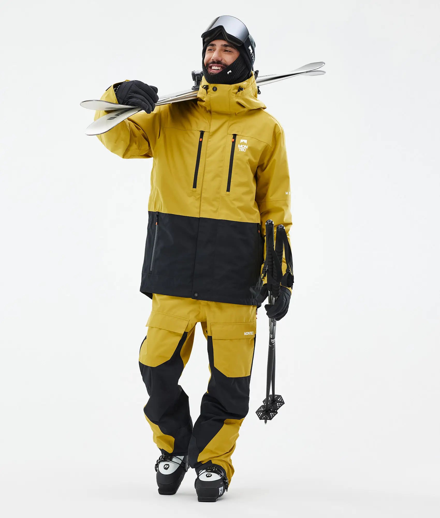 Fawk Ski Pants Men - Yellow/Black