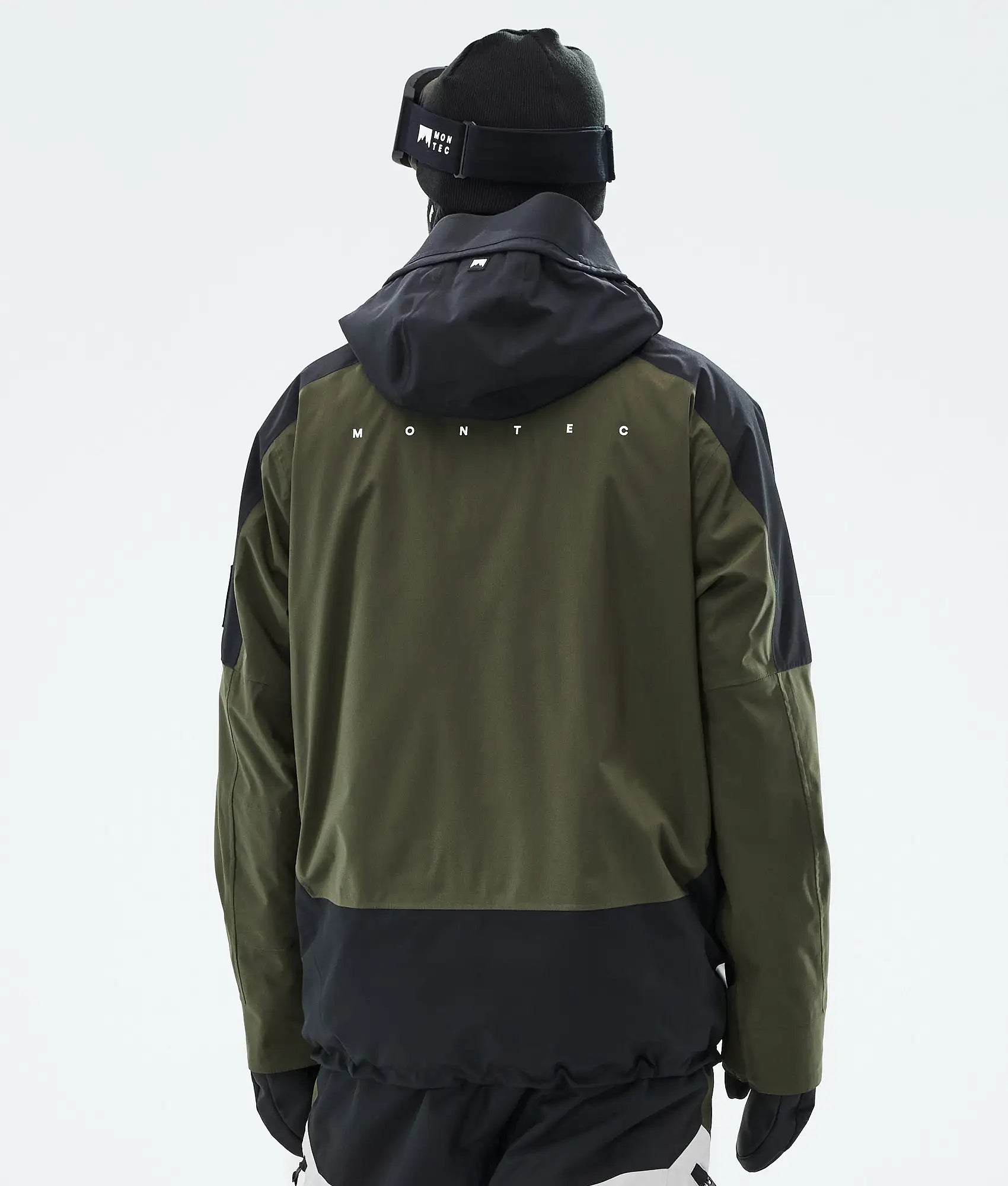Morpheus ski jacket men - Black/Olive Green/Light Grey