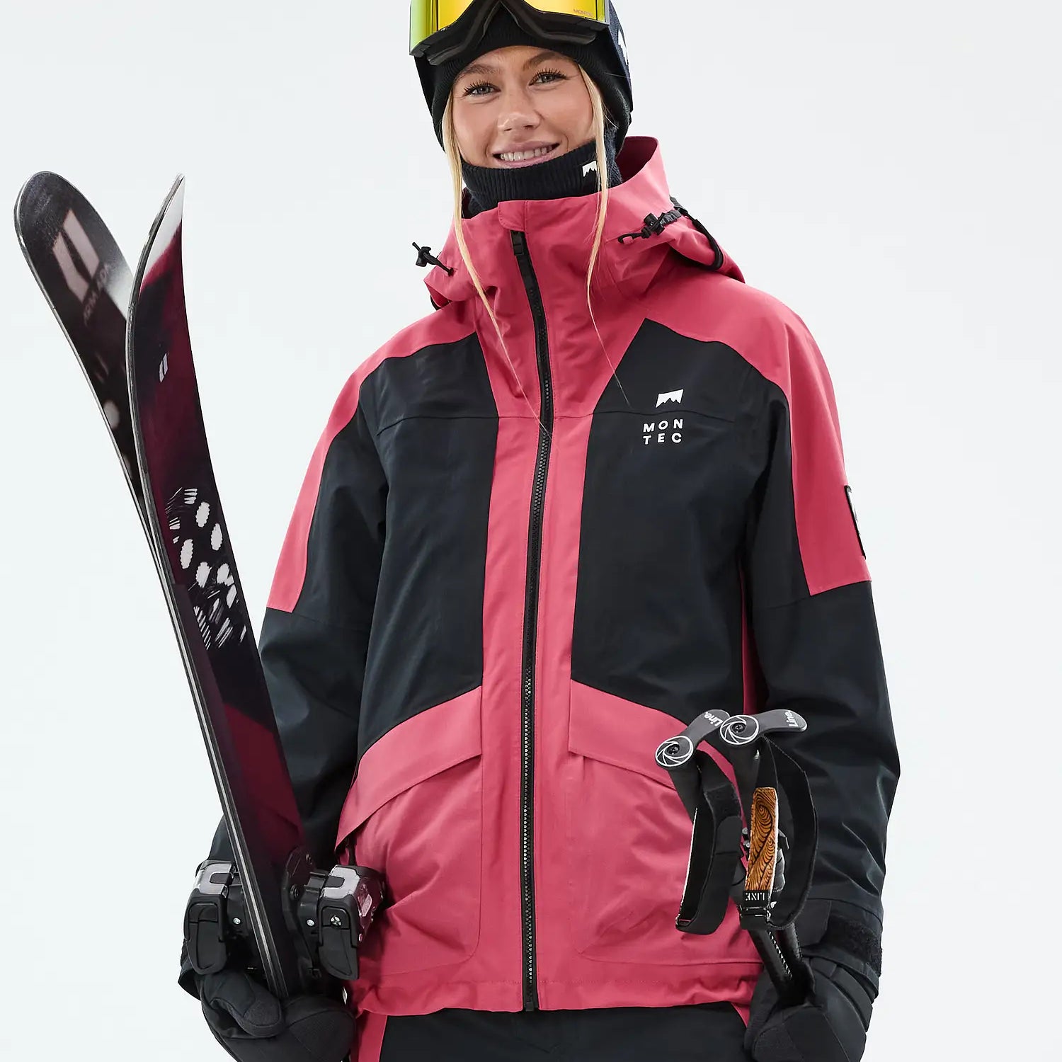Morpheus W Ski Jacket Women Light Red/Black