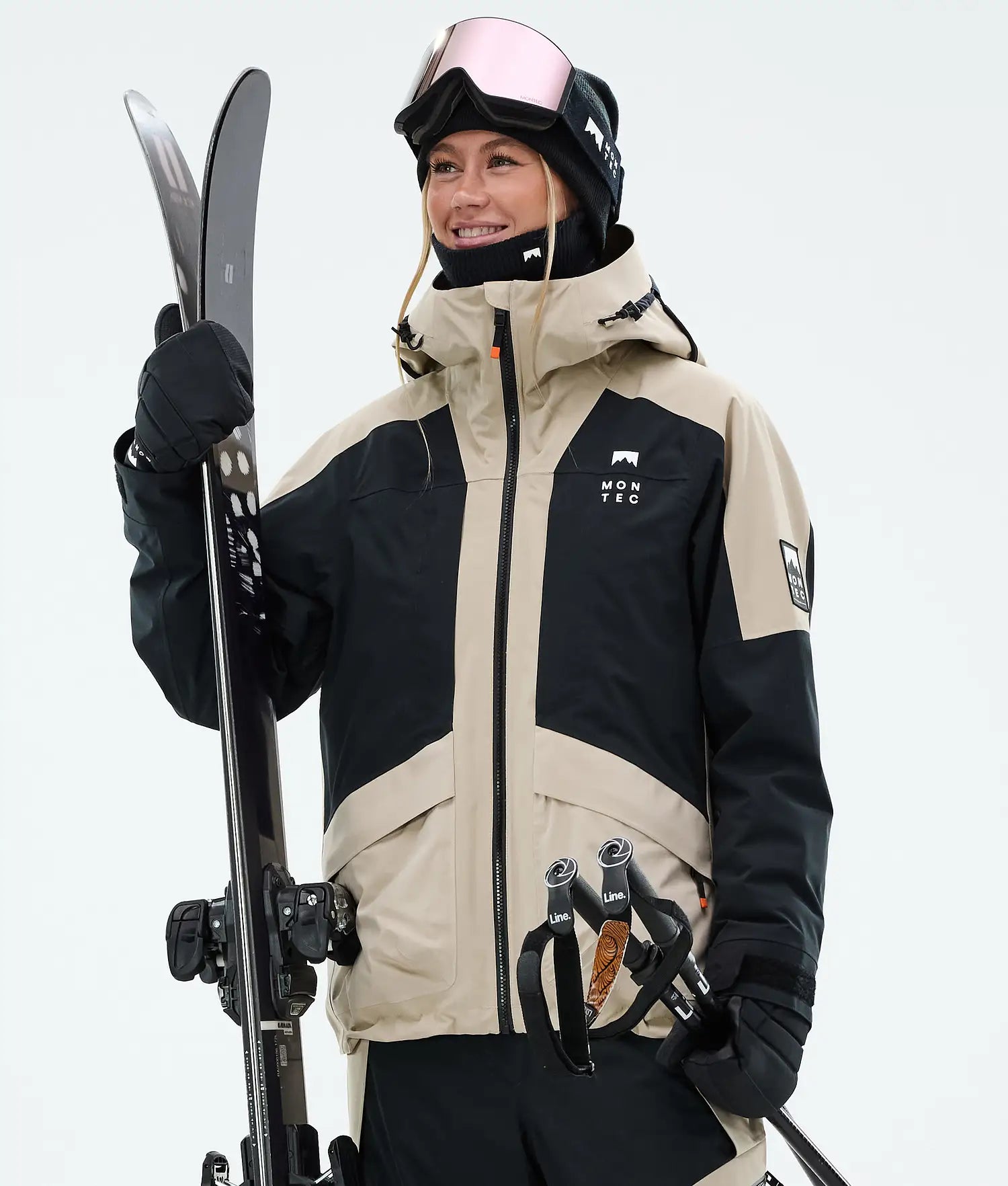 Morpheus W Ski Jacket Women Sand/Black