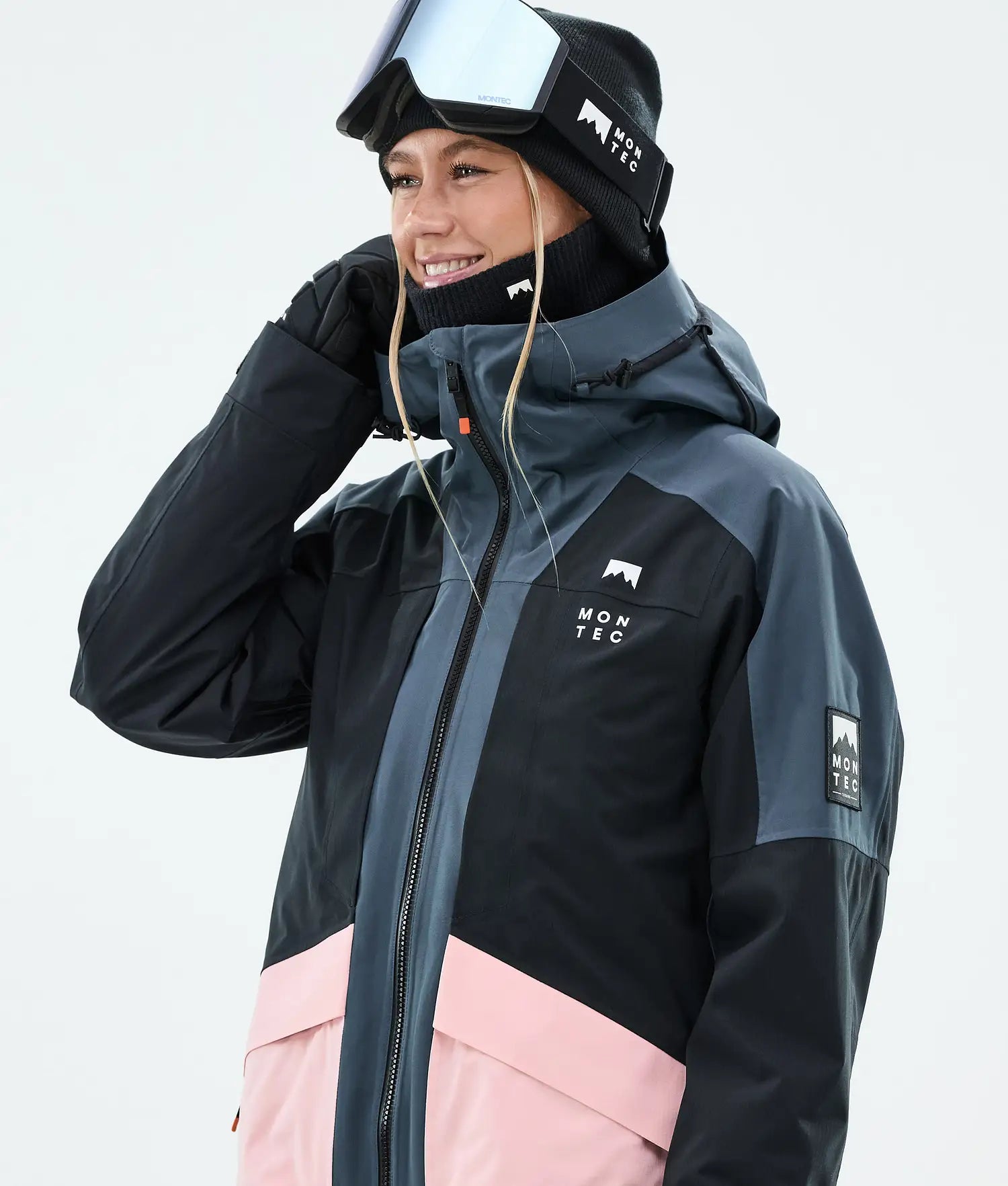 Morpheus W Ski Jacket Women Metal Blue/Black/Soft Pink