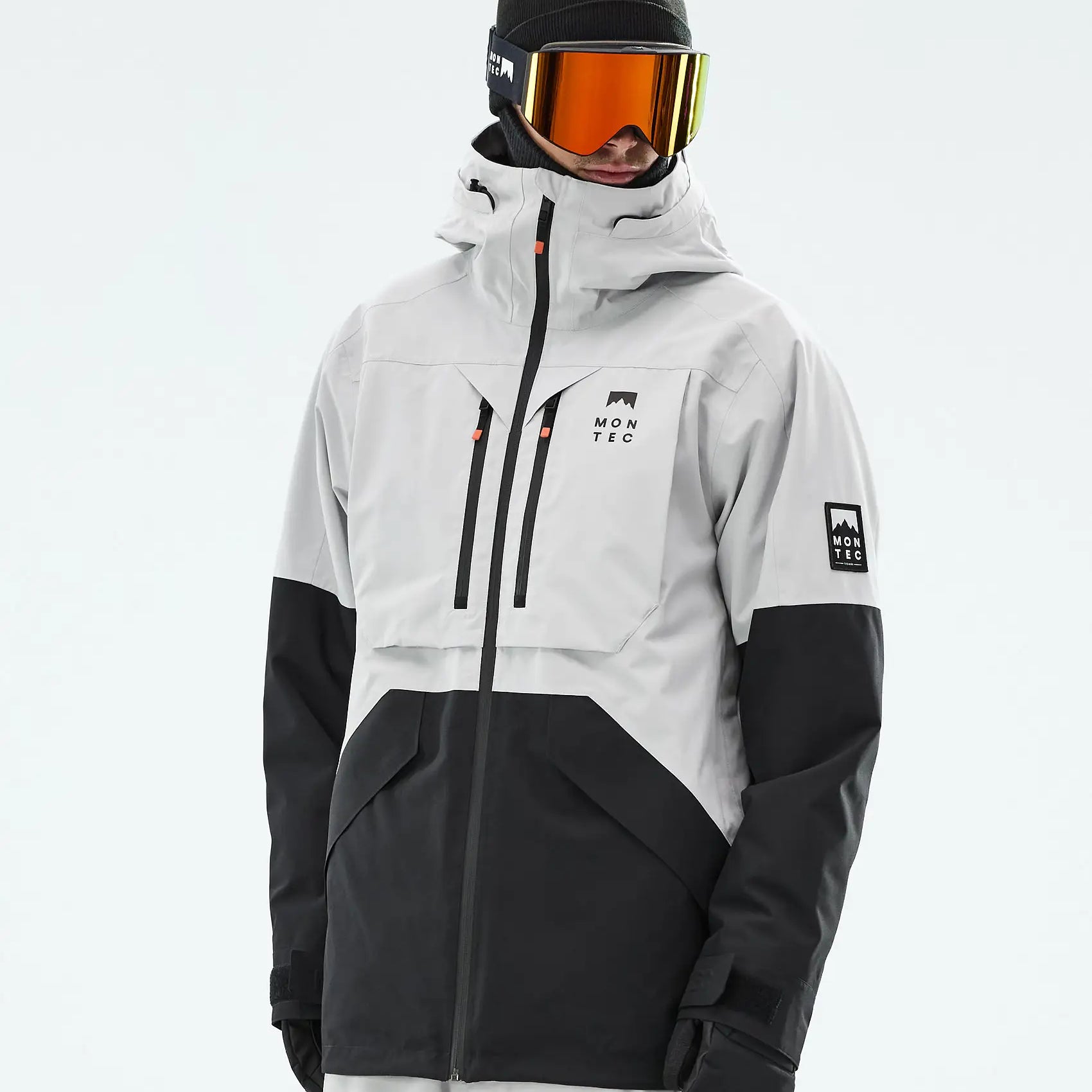 Arch Ski Jacket Men - Light Grey/Black