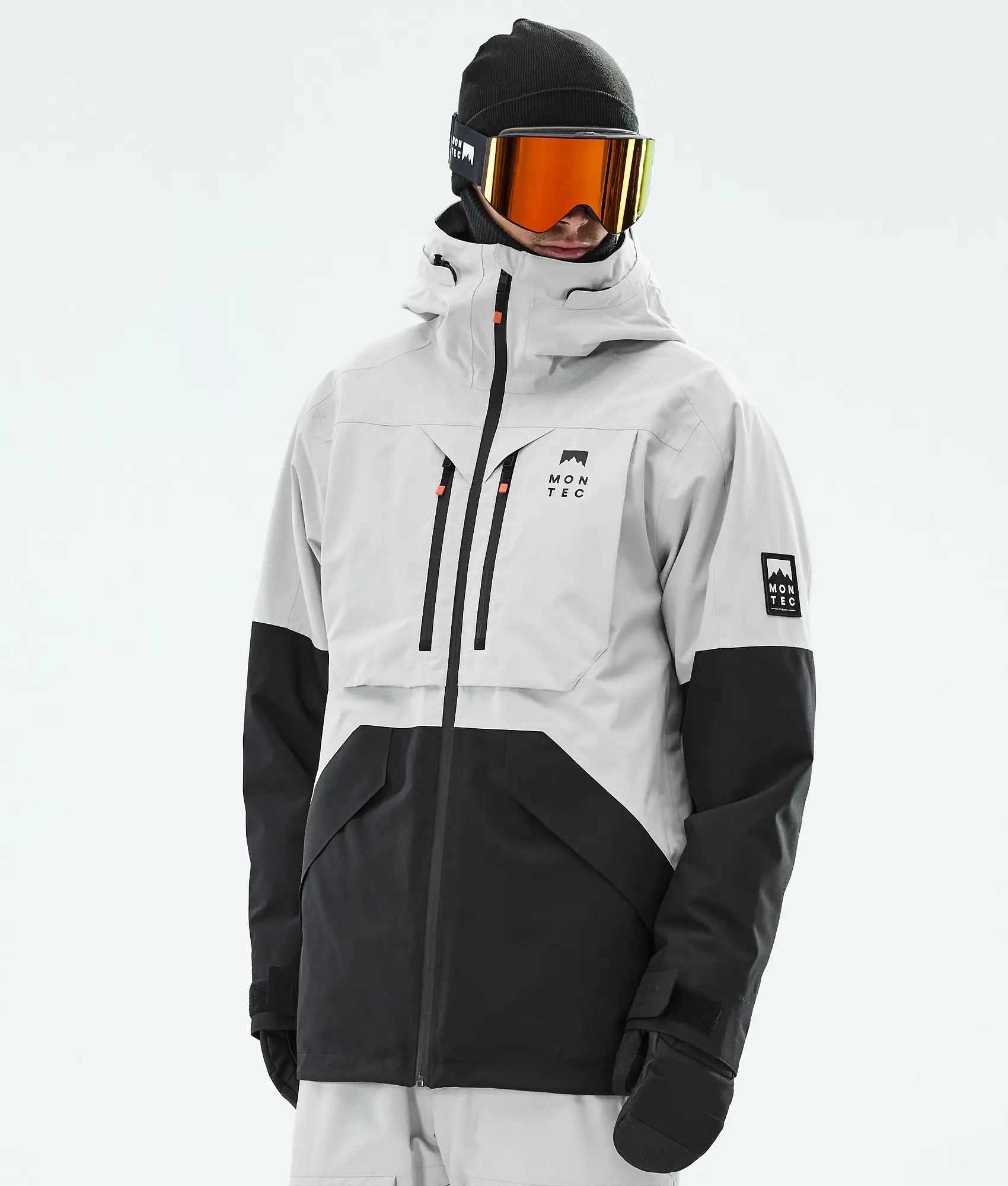 Arch Ski Jacket Men - Light Grey/Black