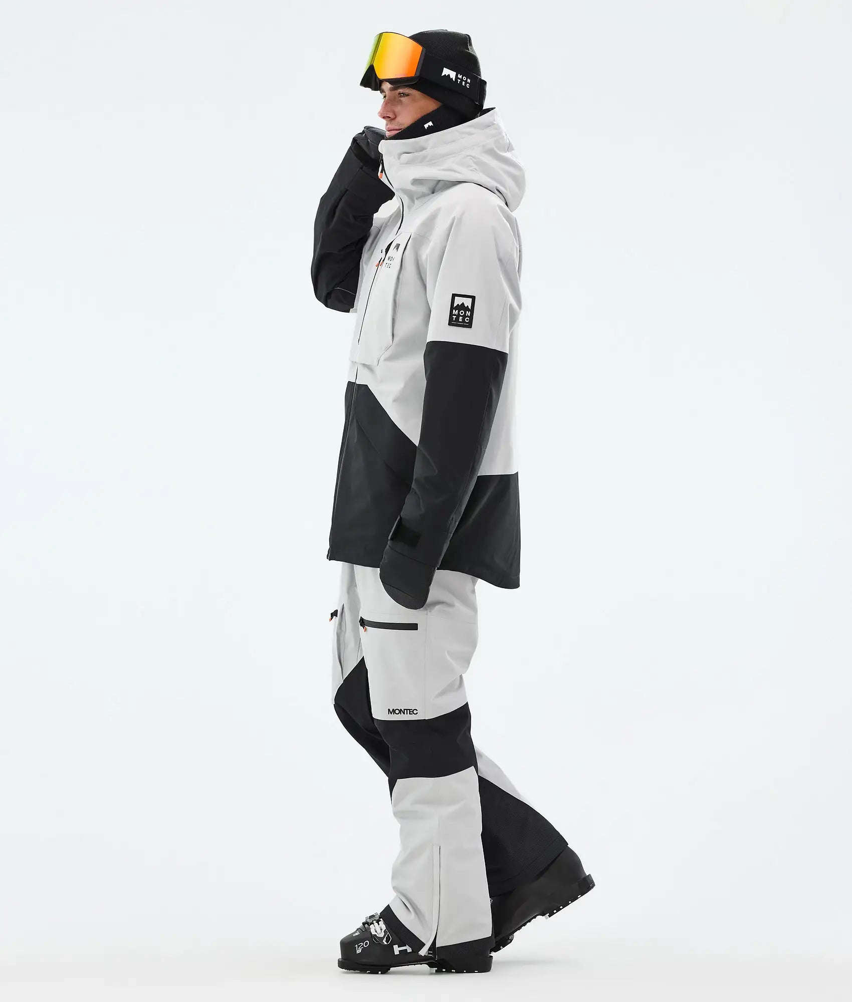 Arch Ski Jacket Men - Light Grey/Black