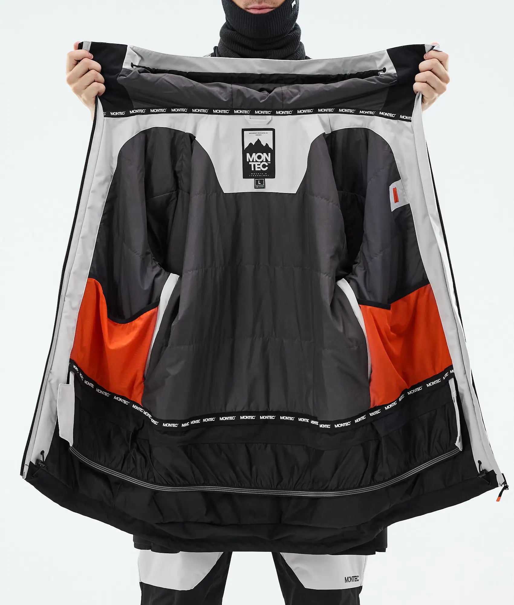 Arch Ski Jacket Men - Light Grey/Black